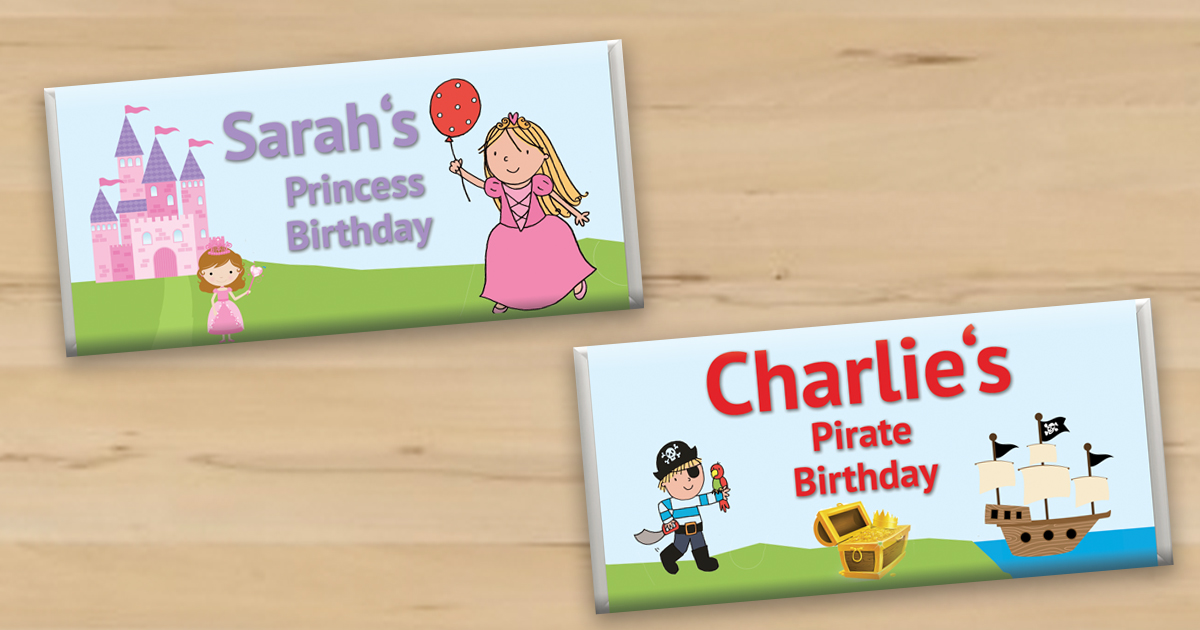 1st Birthday Party Ideas for Custom Chocolate Bars