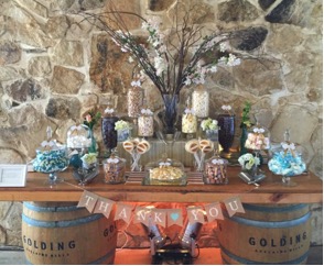 Canberra lolly buffet The Candy Buffet Company at Tiegan and Lachlan's Wedding at Golding Winery