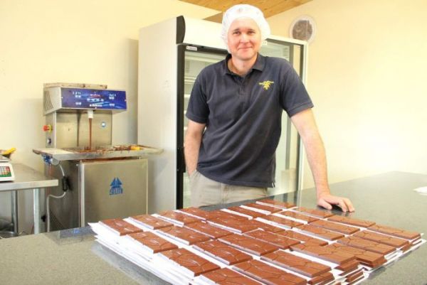 factory view of bespoke chocolate Vanuatu Cocoa from The Candy Buffet Company