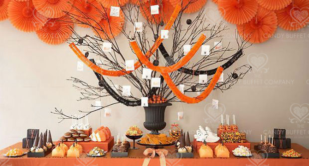 Halloween candy buffet designed by The Candy Buffet Company