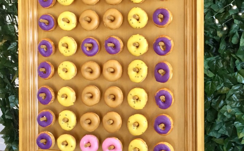 Donut Wall Photo Shoot at The Candy Buffet Company home office