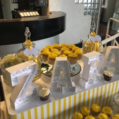 Yellow Lolly Buffet for Zara's Christening at The Emerald Reception Centre