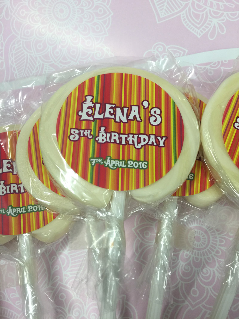 Personalised Birthday Lollipop - The Candy Buffet Custom Lollipops