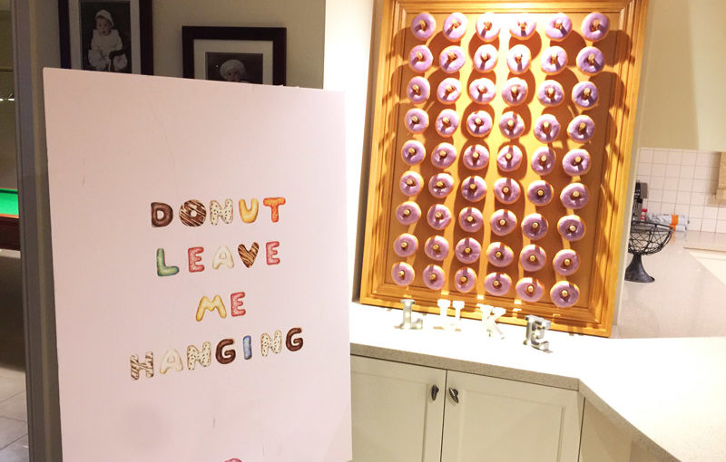 18th Birthday Donut Wall